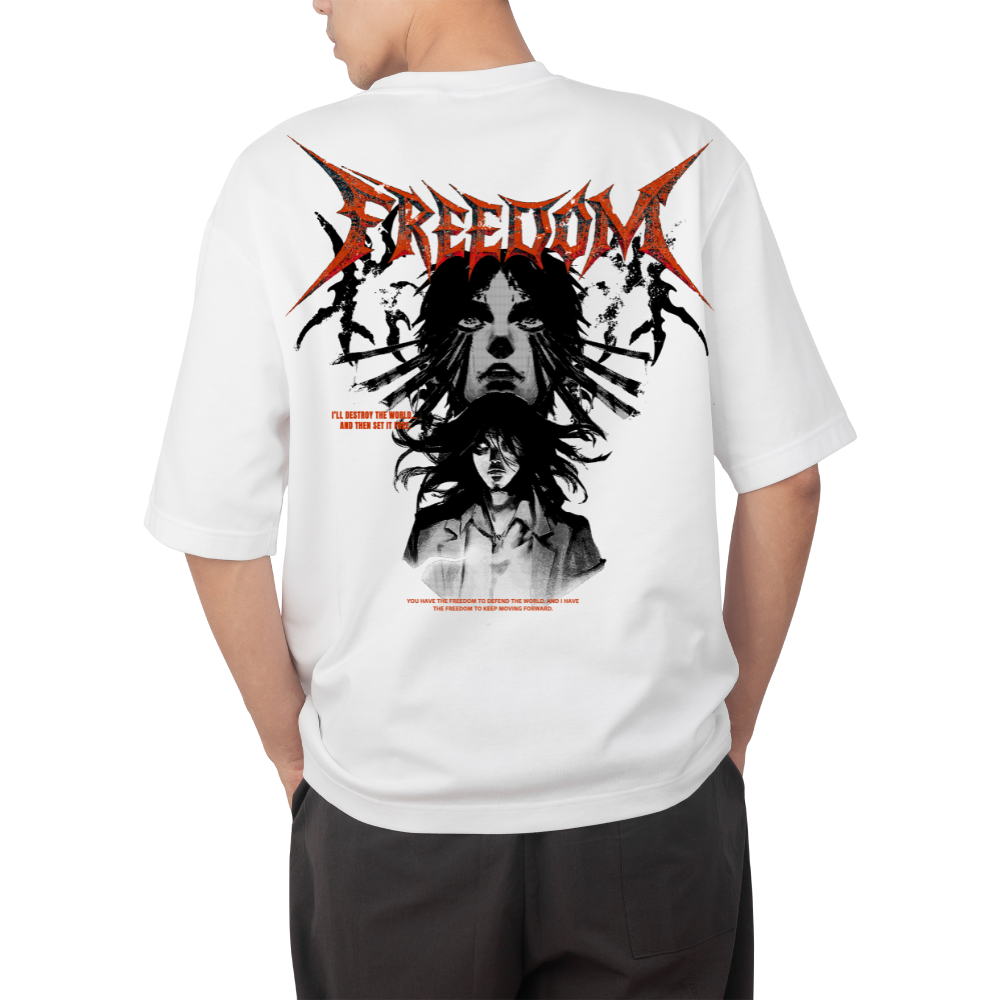 EREN FREEDOM OVERSIZE ТЕНИСКА - ATTACK ON TITAN