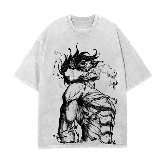 EREN TITAN OVERSIZE ТЕНИСКА - ATTACK ON TITAN