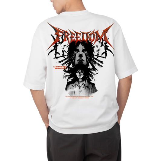 EREN FREEDOM OVERSIZE ТЕНИСКА - ATTACK ON TITAN