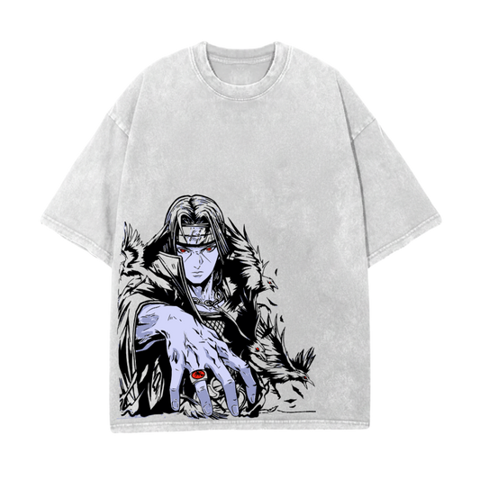 ITACHI GRAY OVERSIZE ТЕНИСКА - NARUTO