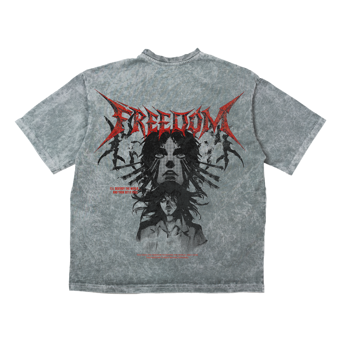 EREN FREEDOM OVERSIZE ТЕНИСКА - ATTACK ON TITAN