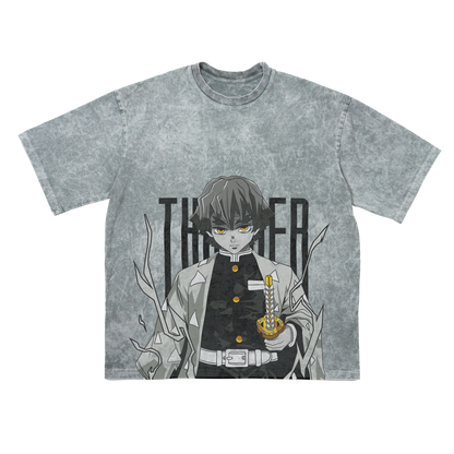 ZENITSU THUNDER OVERSIZE ТЕНИСКА - DEMON SLAYER