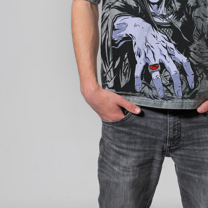 ITACHI GRAY OVERSIZE ТЕНИСКА - NARUTO