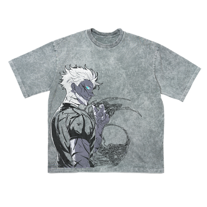 GOJO GRAY OVERSIZE ТЕНИСКА - JUJUTSU KAISEN
