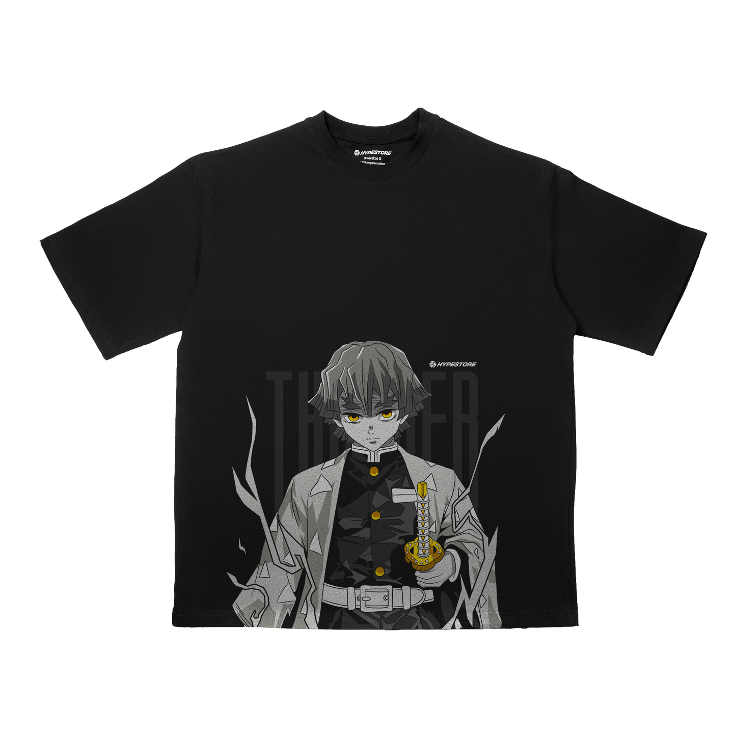 ZENITSU THUNDER OVERSIZE ТЕНИСКА - DEMON SLAYER