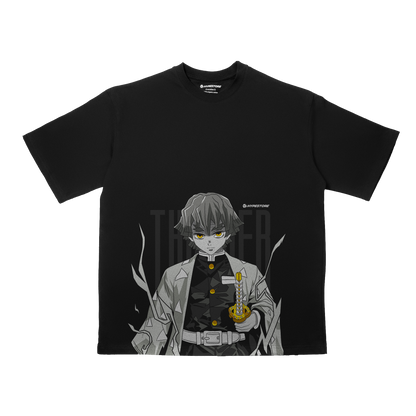 ZENITSU THUNDER OVERSIZE ТЕНИСКА - DEMON SLAYER